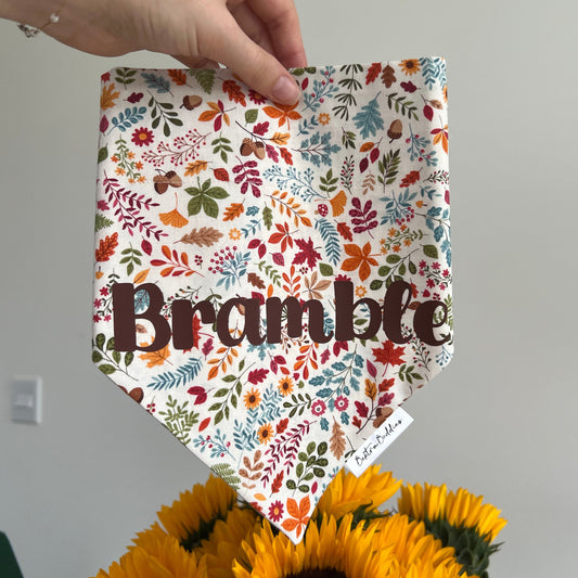 Autumn Leaves Dog Bandana