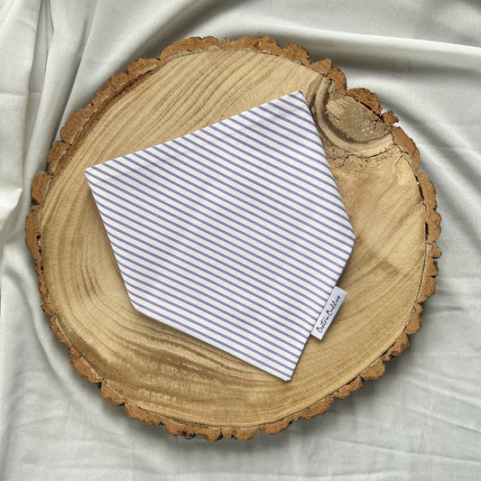 Purple Striped Bandana