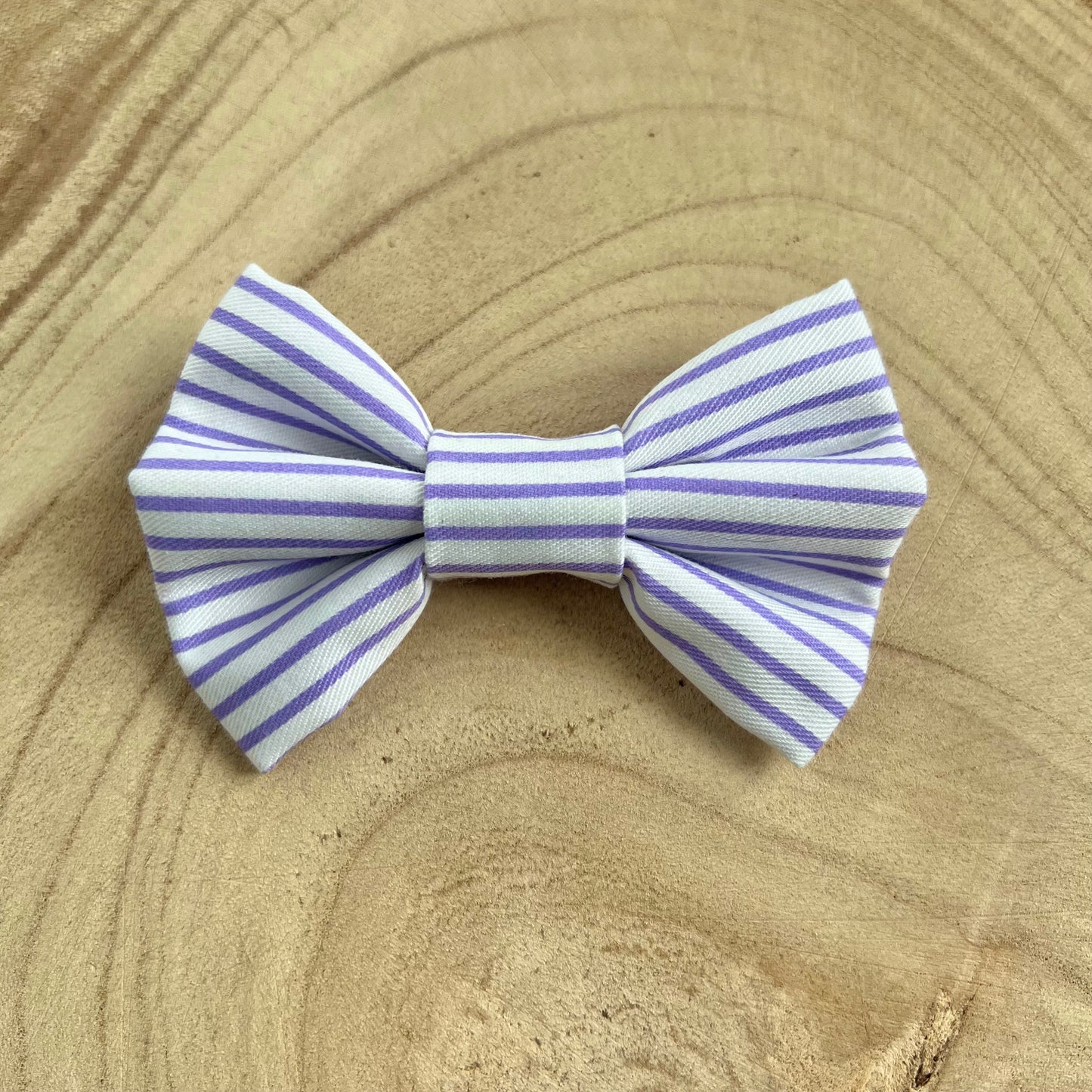 Purple Stripe Bow