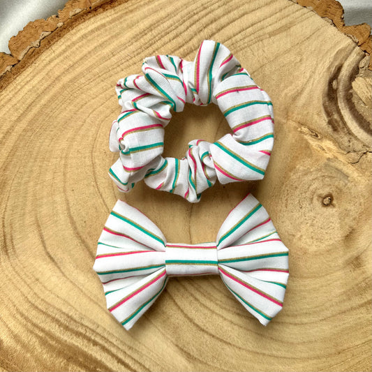 Candy Stripe Bow