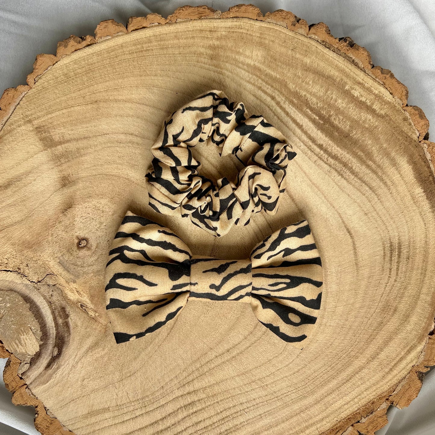 Tiger Print Bow