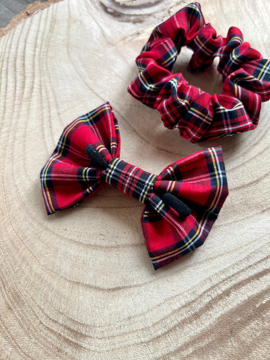 Red Tartan Bow