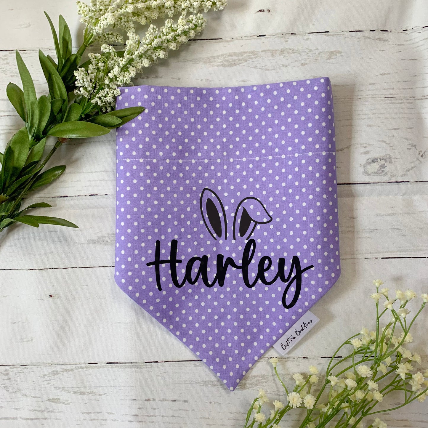 Custom Name Dotty Dog Bandana