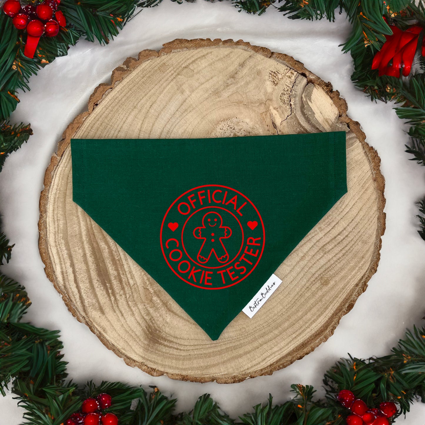 Official Cookie Tester Bandana Green