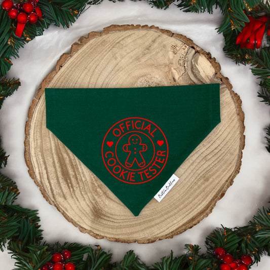 Official Cookie Tester Bandana Green