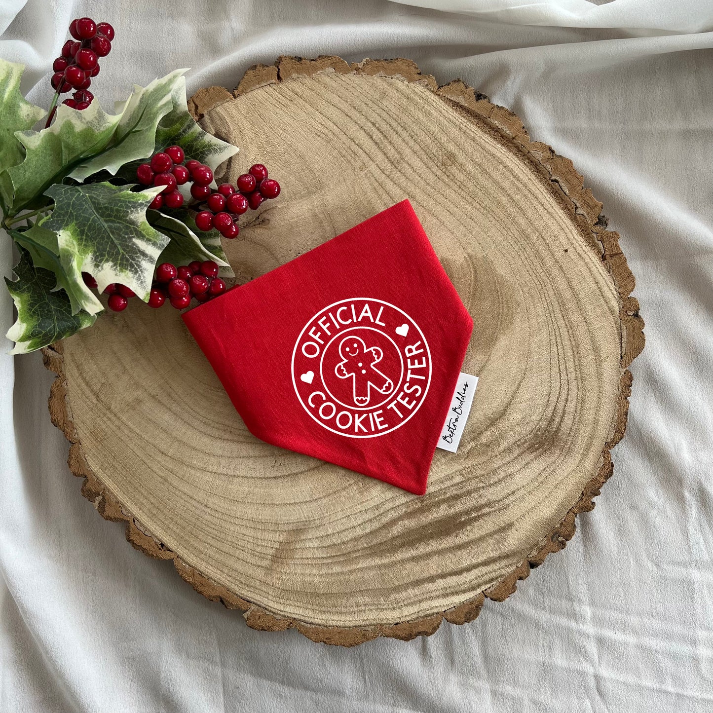 Official Cookie Tester Bandana Red