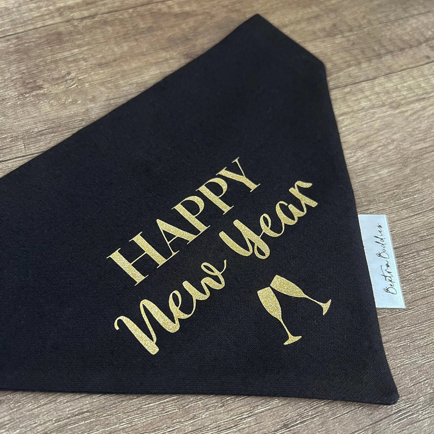 Happy New Year Dog Bandana
