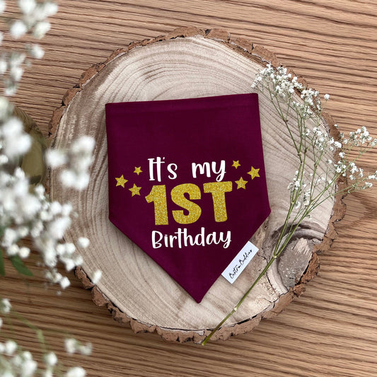 Custom Age Birthday Bandana