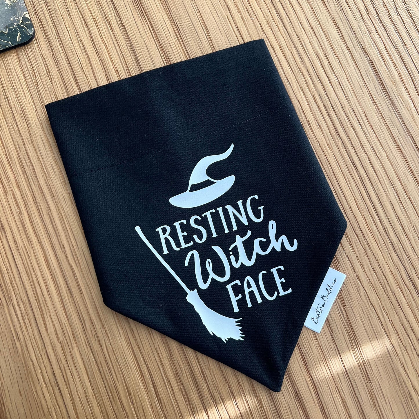 Resting Witch Face Dog Bandana