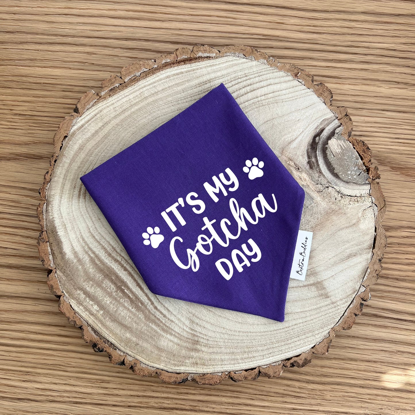 Personalised Gotcha Day Dog Bandana