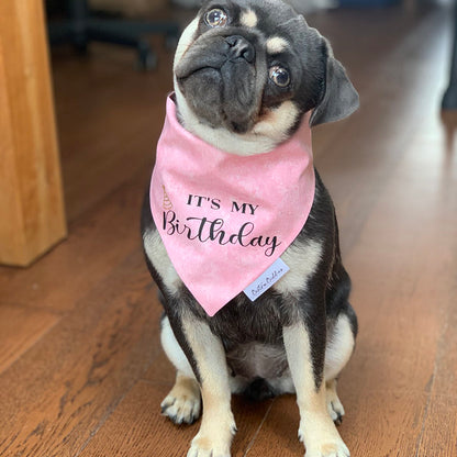 It's My Birthday Bandana- Pink