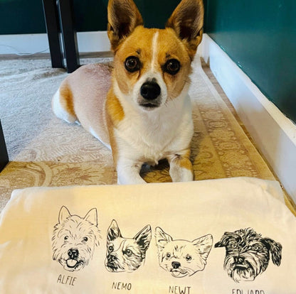 Sand Custom Pet Portrait T-Shirt