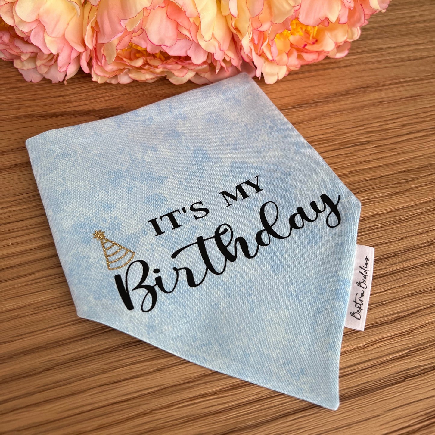 It's My Birthday Bandana - Blue