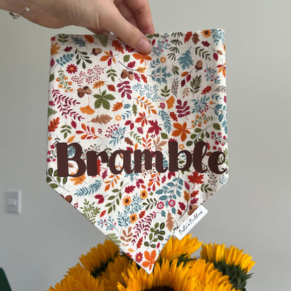 Autumn Leaves Dog Bandana