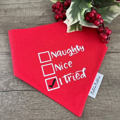 Naughty or Nice Bandana