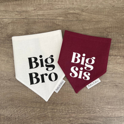 Big Sis Dog Bandanas