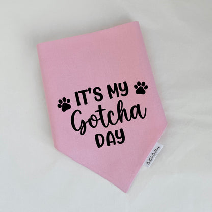 Personalised Gotcha Day Dog Bandana