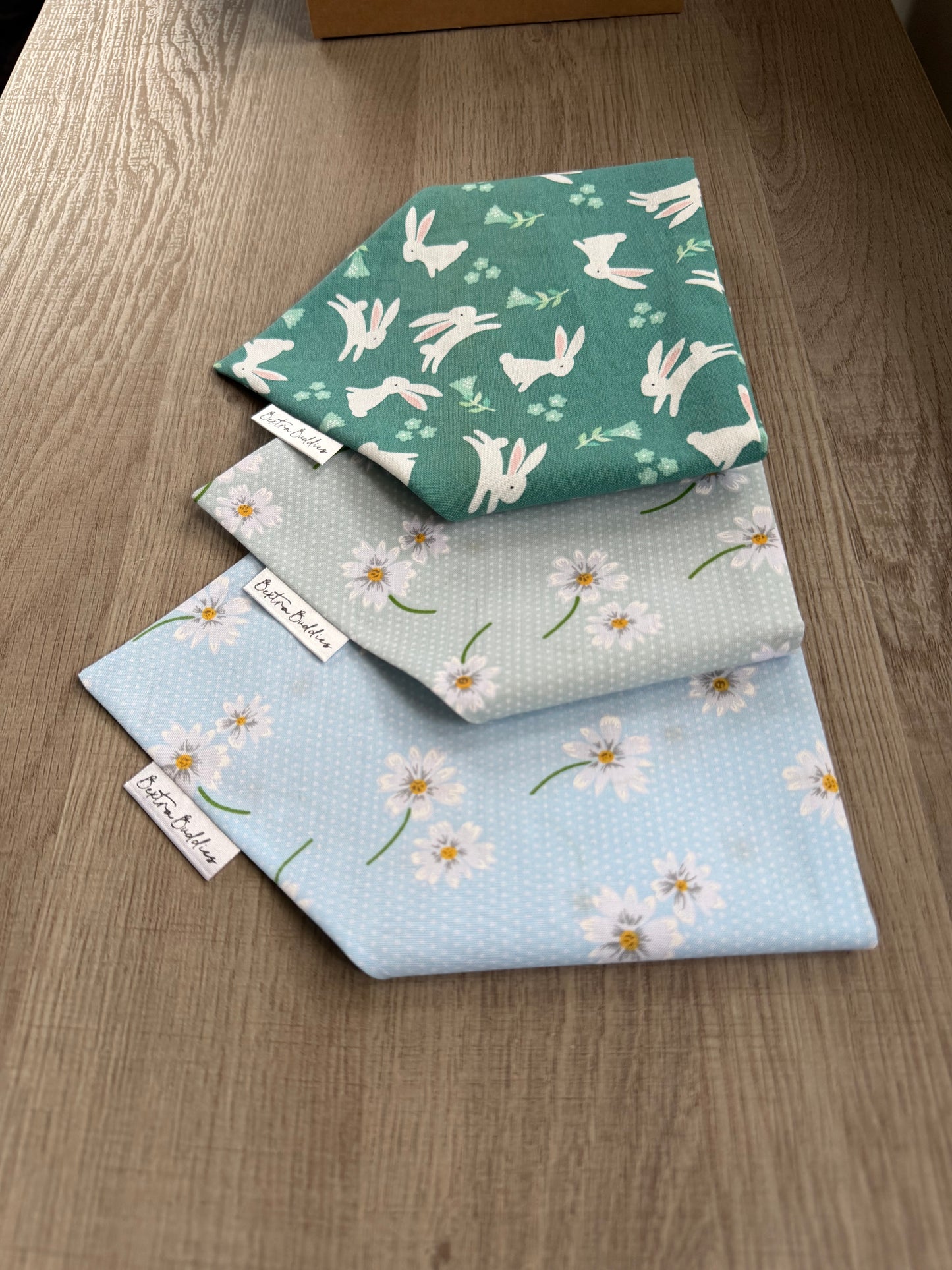 Blue Floral Bandana