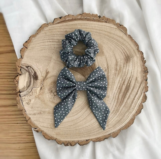 Grey Starry Bow