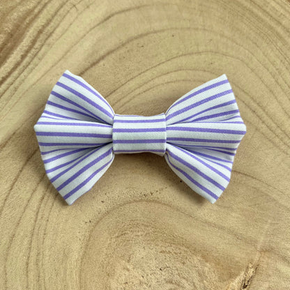 Purple Stripe Bow