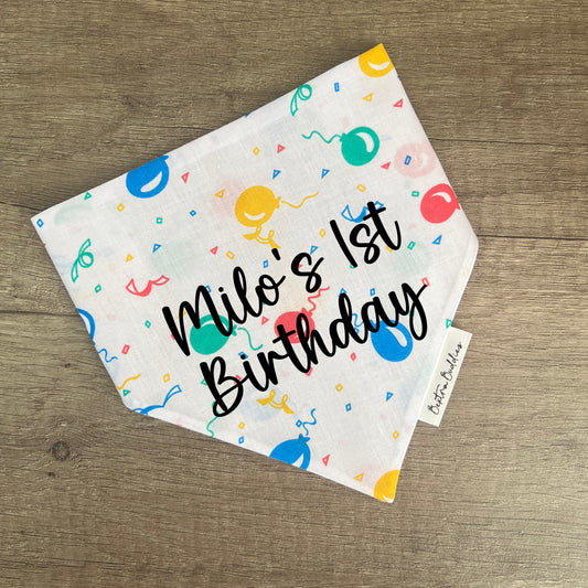 Balloon Birthday Bandana