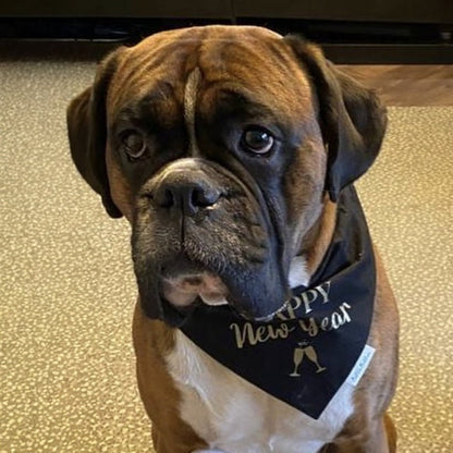 Happy New Year Dog Bandana