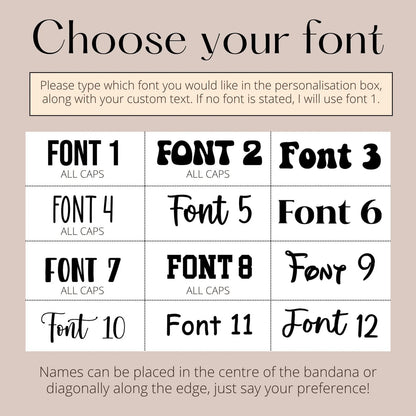 Custom Bandana
