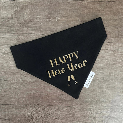 Happy New Year Dog Bandana