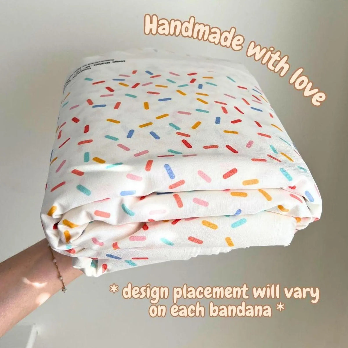 Personalised Birthday Dog Bandana: Sprinkles