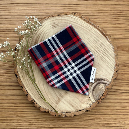 Soft Red Tartan Bandana