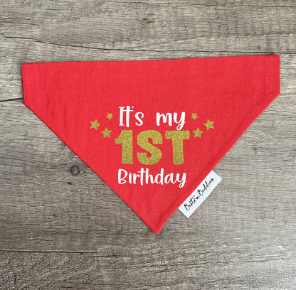 Custom Age Birthday Bandana