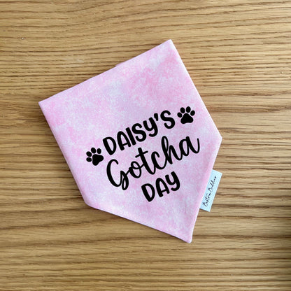 Personalised Gotcha Day Bandana