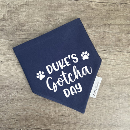 Personalised Gotcha Day Bandana