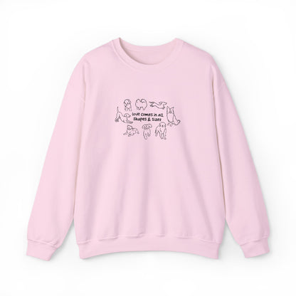 Love Comes In All Shapes & Sizes Sweatshirt
